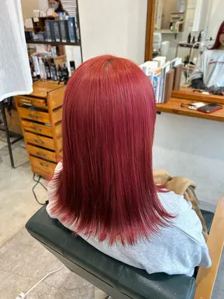 セミロング カラー 前田 香恋のヘアスタイル