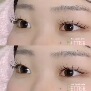 マツエク・マツパ BETTISH🩵 SERIのマツエク・マツパデザイン