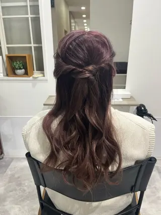 ヘアアレンジ Yumi/艶髪/ 透明感カラー🤍のヘアスタイル