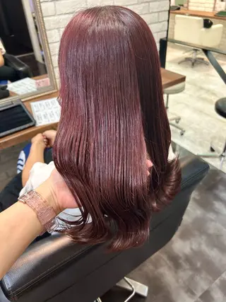 ミディアム カラー ヘアアレンジ ブリーチなし/ レイヤー🌿runaのヘアスタイル