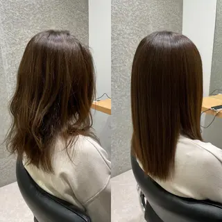 セミロング 髪質改善ヘアケア 艶髪特化/上田のヘアスタイル