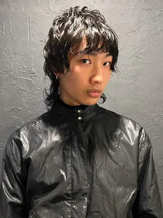 ミディアム 退色まで透明感ある ダブルカラー/リクのヘアスタイル