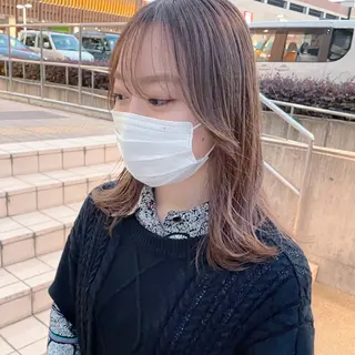 ミディアム ZELEイオンタウン名西所属・池田 翔元のヘアスタイル