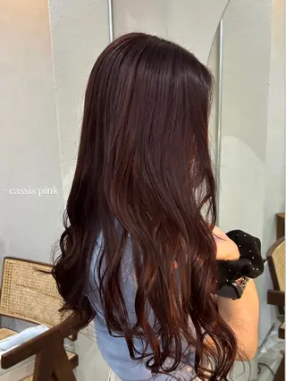 ロング 櫻木李紗/暖色カラー 透明感カラーのヘアスタイル