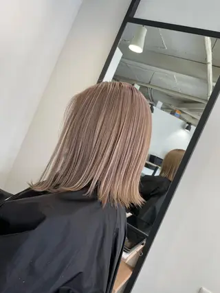 ミディアム カラー 難波ブリーチカラー 伊藤洋輝のヘアスタイル