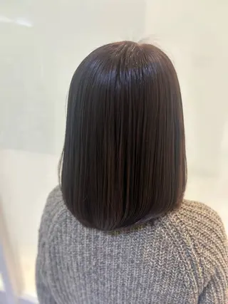 ショート カラー 髪質改善/縮毛矯正 ササキナツミのヘアスタイル