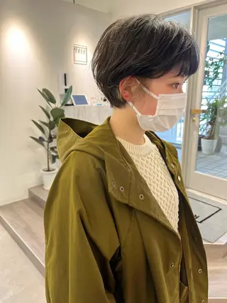 ショート カラー パーマ umu.［韓国ヘア /ダウンパーマ］のヘアスタイル