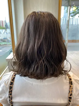 ミディアム カラー Lond luce心斎橋所属・🍀小川大輔🍀 ボブ/ブリーチ🥇のヘアスタイル