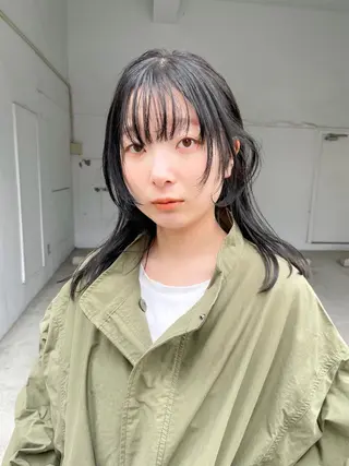 セミロング カラー 高橋 みく/ minim 暖色のヘアスタイル