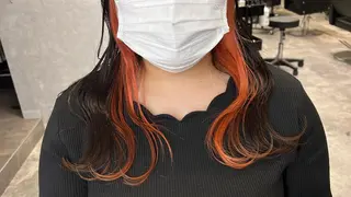 ミディアム カラー mimiiy梅田 中崎町ハイトーンのヘアスタイル