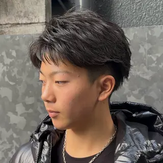 パーマ メンズ 梅田/メンズパーマ /短髪/田中崇奨のヘアスタイル