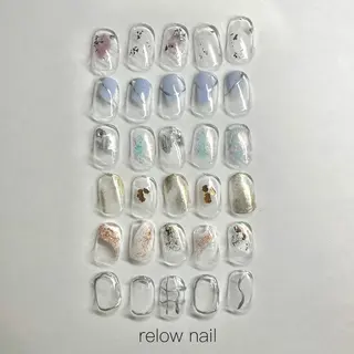 ネイル anyora nail salon所属・大人ワンホン キラキラ／Ayanoのネイルデザイン