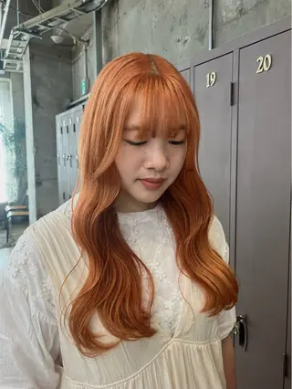 ロング パーマ/オリーブ/ 酸性ストレート/ゆなのヘアスタイル