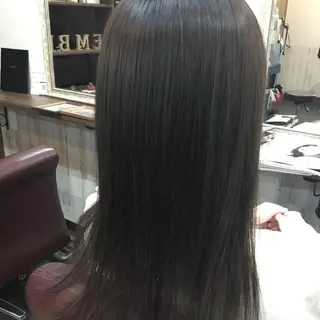 セミロング カラー パーマ 金崎 新吾のヘアスタイル