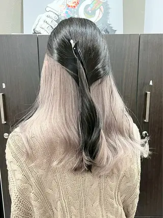 セミロング カラー SEINA️️/烏丸 ブリーチ/ハイトーンのヘアスタイル