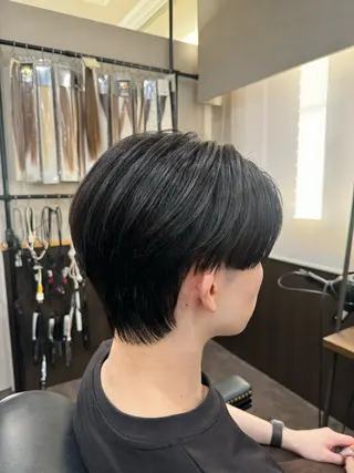 ミディアム メンズ レイヤー/艶カラー 🫧守利のヘアスタイル