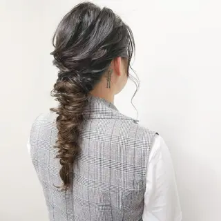 ロング ヘアアレンジ PRIVATE SALON EYES所属・EYES リアのマツエク・マツパデザイン