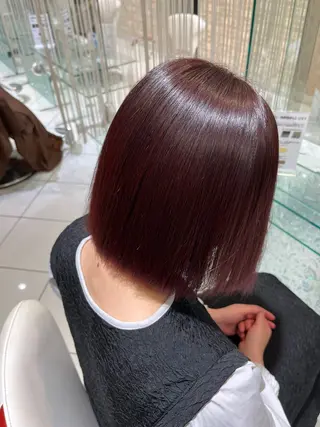 ミディアム カラー 髪質改善美容師 鈴木のヘアスタイル