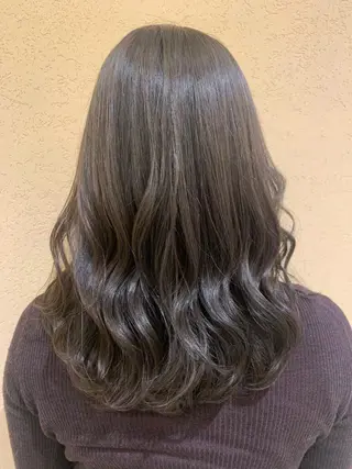 セミロング カラー シャドールーツ美容師 篠原康太のヘアスタイル