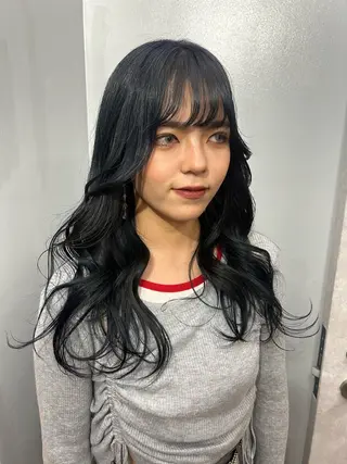 ロング カラー SHURI❤️🔥 中/韓mix ♡のヘアスタイル