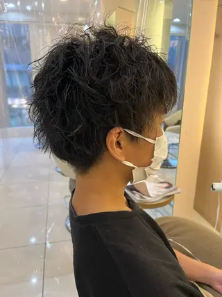 ショート パーマ メンズ トータルビューティー K:R鶴川のヘアスタイル