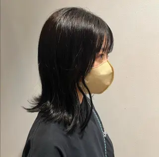 ミディアム hip's eyes 渡辺舜のヘアスタイル