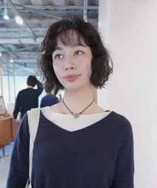 ショート カラー パーマ 🎀suzuna 透明感colorのヘアスタイル