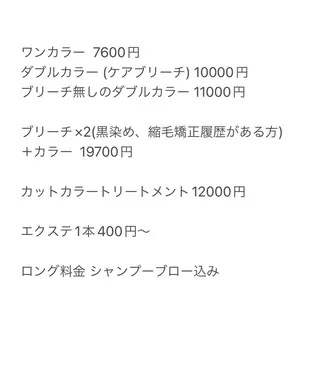 ロング カラー ブリーチなしカラー ダブルカラーエクステのヘアスタイル