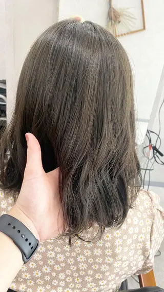 ミディアム カラー ⭐️ショート⭐️美髪 矯正⭐️水口陸のヘアスタイル