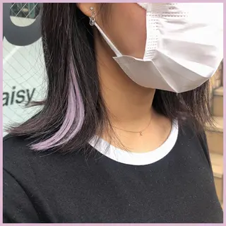 ミディアム カラー パーマ ヘアアレンジ 八巻 晴香のヘアスタイル