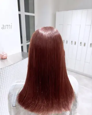 セミロング カラー 髪質改善カラー Unami 太田英寿のヘアスタイル