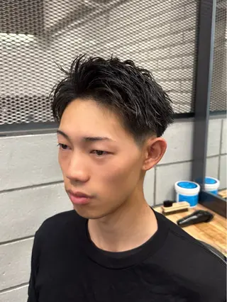 ショート メンズ ツイスパ/メンズ パーマ/歩夢のヘアスタイル