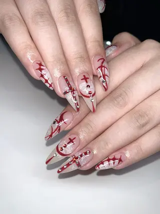 ネイル moca  心斎橋店所属・moca心斎橋店 Aina🐈‍⬛🤍のネイルデザイン