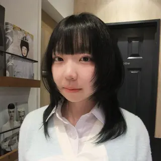 ミディアム カラー 艶カラー/似合わせ/ yuan⟡.·のヘアスタイル