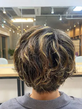 ショート カラー メンズ HIYORI🧁 登戸のヘアスタイル