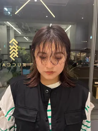 ミディアム パーマ IT’s所属・韓国好き🇰🇷 美容師MIKUのヘアスタイル