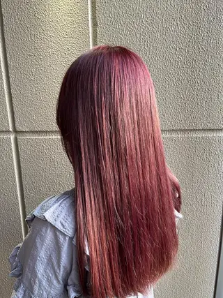 セミロング ✨🎨ブリーチなし 透明感カラー✨美友のヘアスタイル