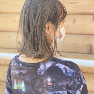 セミロング Trip 大名🌟 ブリーチなしカラーのヘアスタイル