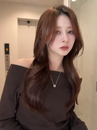 セミロング こころ /sand/縮毛矯正のヘアスタイル