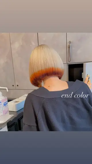 ショート カラー 💜ハイトーン💛 マジカルかいちゃんのヘアスタイル