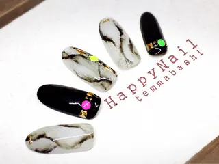 ショート ミディアム セミロング ロング ネイル Happy Nailのネイルデザイン