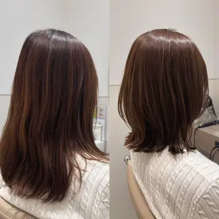 ミディアム カラー SYUK高円寺所属・ベージュ/暖色カラー /ボブ/ミカのヘアスタイル