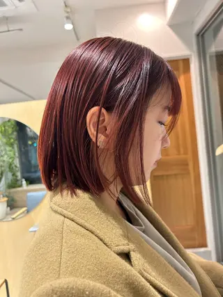 ショート カラー 🦖ミニボブ/ボブ /MOEKA🦕のヘアスタイル