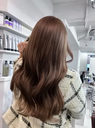 ロング カラー PELE所属・愛されミルクティー 💍🎀yuiのヘアスタイル