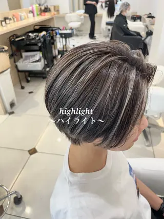 ショート カラー カラー特化美容師 なかもと たつひろのヘアスタイル