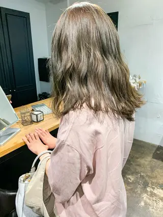 セミロング カラー メンズパーマ メンズ特化ryoのヘアスタイル