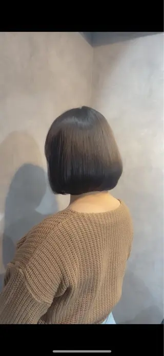 ミディアム ルネ所属・ショートヘア 縮毛矯正/福田梢のヘアスタイル