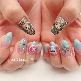 ミディアム nail jaol池袋店所属・ネイルJaol 池袋のネイルデザイン