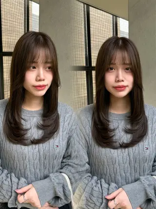 ロング カラー 🖤西嶋　桃花🖤 エクステ/レイヤーのヘアスタイル