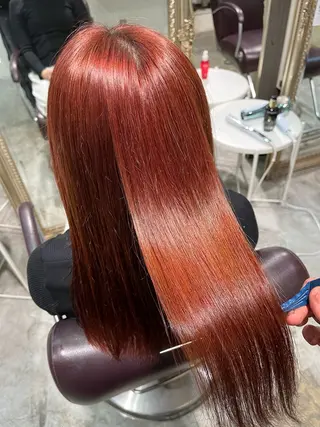 ロング カラー フェザーパーマ🌙 毛流れ yuzukiのヘアスタイル